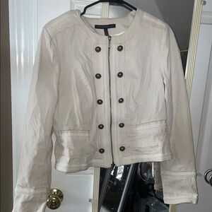 Women's White House black market White Jacket